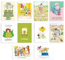 Load image into Gallery viewer, Birthday pack - pack of 10 cards