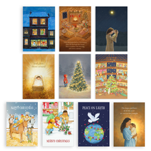 Load image into Gallery viewer, Pack of 10 mixed Christmas cards