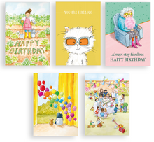 Load image into Gallery viewer, Birthday Pack - pack of 5 cards