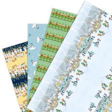 Load image into Gallery viewer, Wrapping Paper - Mixed Christmas, Pack A (4 sheets)