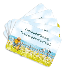 Load image into Gallery viewer, Mini support cards - Hard of hearing (pack of 5)