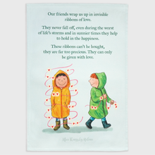 Load image into Gallery viewer, Ribbons of love - Tea towel