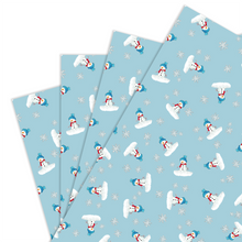 Load image into Gallery viewer, Wrapping Paper - Snowman (4 sheets)