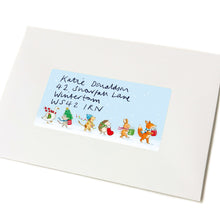Load image into Gallery viewer, Sheet of 10 stickers - Christmas animals