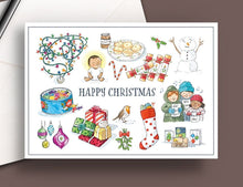 Load image into Gallery viewer, Pack of 5 Christmas cards - Happy Christmas
