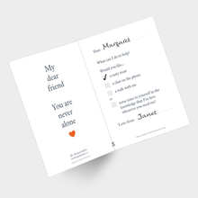 Load image into Gallery viewer, Greetings card - What can I do to help?