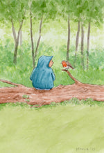 Load image into Gallery viewer, May you find comfort - Original signed painting in watercolour and pencil crayon.
