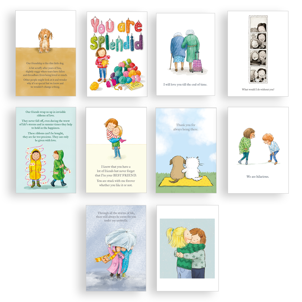 Friendship Pack - pack of 10 cards