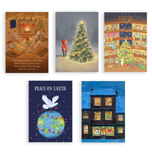 Pack of 5 mixed Christmas cards