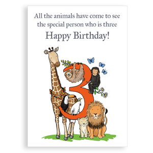 Greetings card - 3rd Birthday