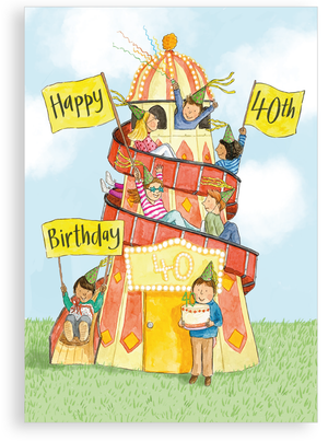 Greetings card - 40th Birthday