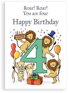 Greetings card - 4th Birthday