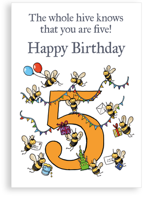 Greetings card - 5th Birthday