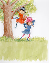 Load image into Gallery viewer, Shenanigans - Original signed painting in watercolour and pencil crayon.
