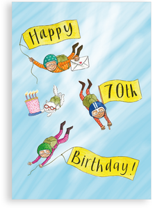 Greetings card - 70th Birthday