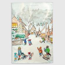 Load image into Gallery viewer, Christmas visitors - Tea towel
