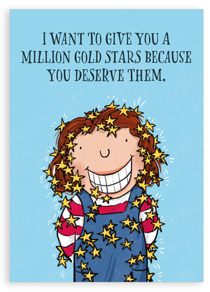 Greetings card - A million stars