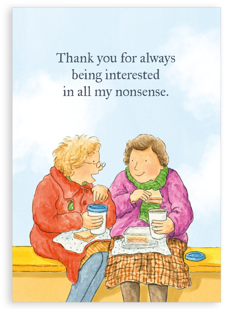 Greetings card - All my nonsense – Nice Things by Helena