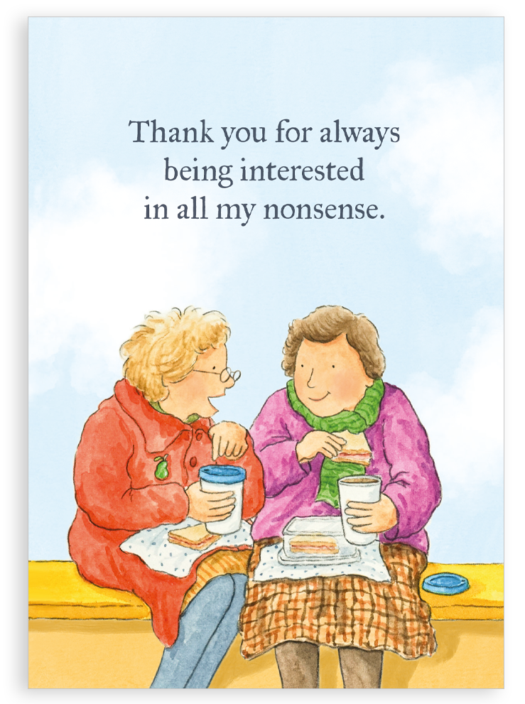 Greetings card - All my nonsense