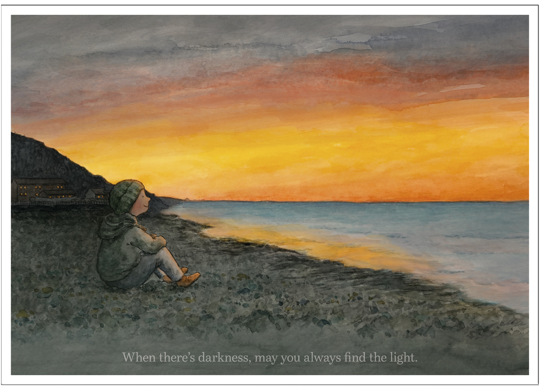 Always find the light - (A4 hand signed print)