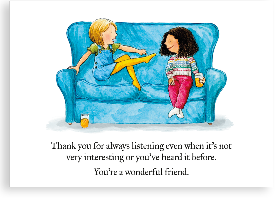 Greetings card - Always listening