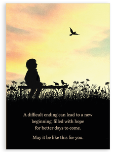 Greetings card - A new beginning