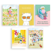 Load image into Gallery viewer, Birthday Pack - pack of 5 cards
