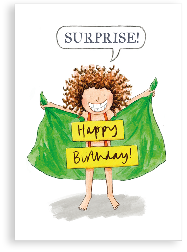 Greetings card - Birthday surprise
