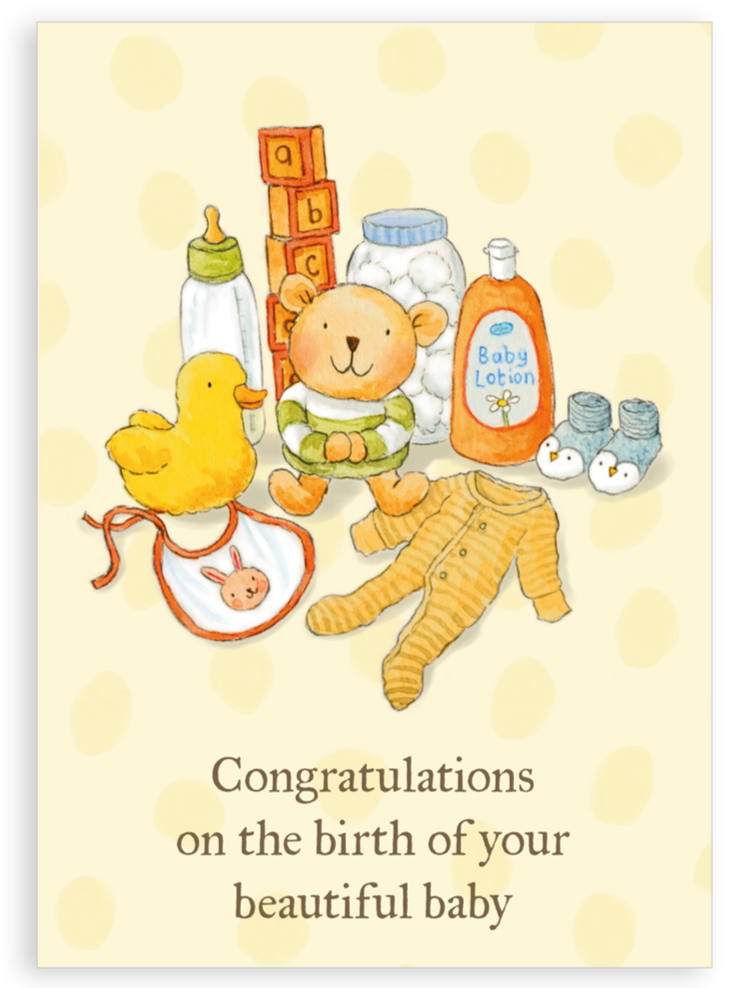 Greetings card - Beautiful baby
