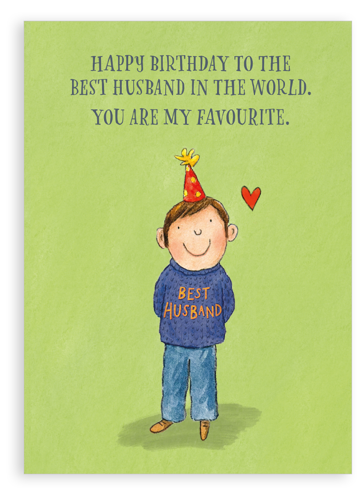 Greetings card - Best husband