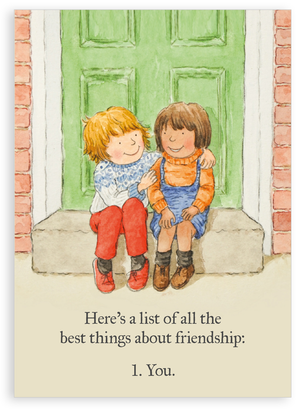 Greetings card - Best things about friendship