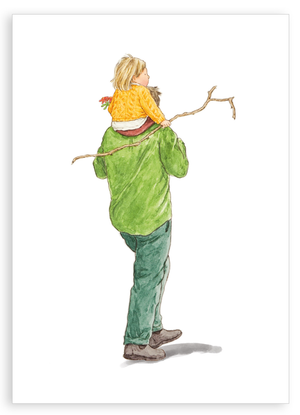 Greetings card - Big twig