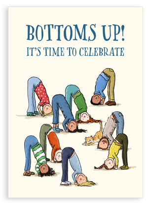 Greetings card - Bottoms up