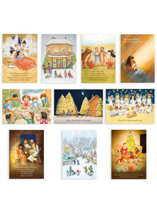 Pack of 10 mixed Christmas cards