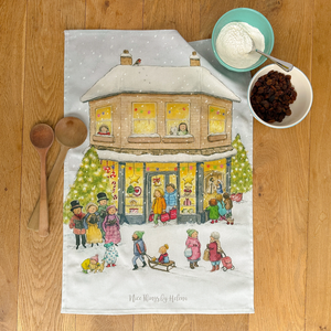 Christmas shopping - Tea towel