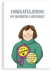 Greetings card - Congratulations Grandma