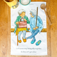 Load image into Gallery viewer, Silly together - Tea towel
