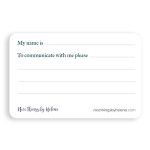 Mini support cards - Deaf (pack of 5)