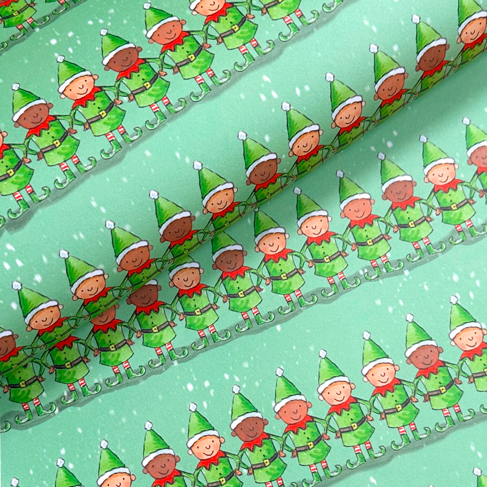 Elf on sale wrapping paper