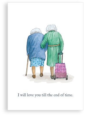 Greetings card - Till the end of time, women