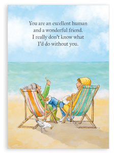 Greetings card - Excellent human