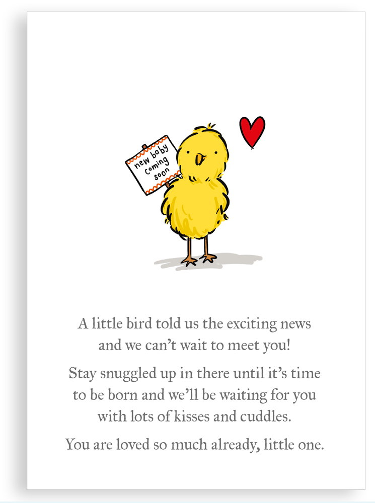 Greetings card - Pregnancy congratulations (Exciting News)