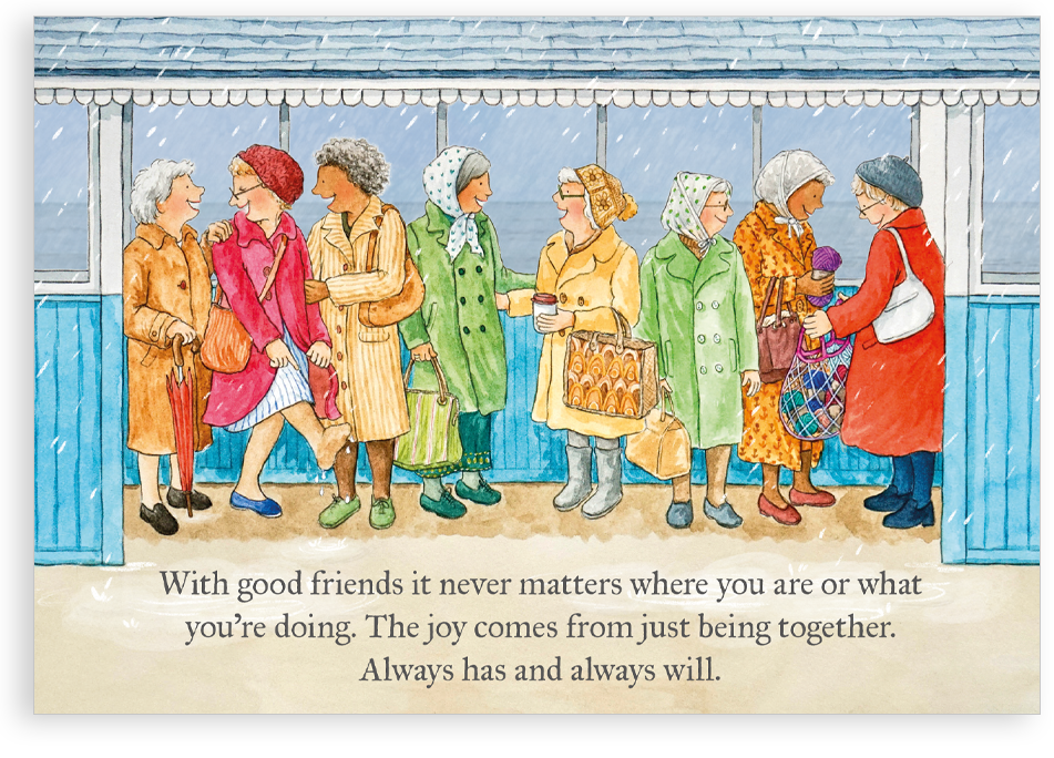 Greetings card - Good friends together – Nice Things by Helena