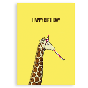 Greetings card - Happy Birthday (giraffe)