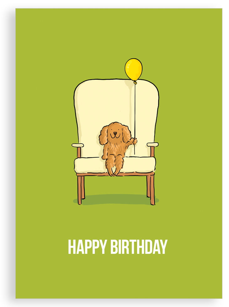 Greetings card - Happy Birthday (dog)