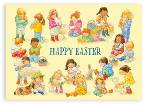 Easter card - Happy Easter farm