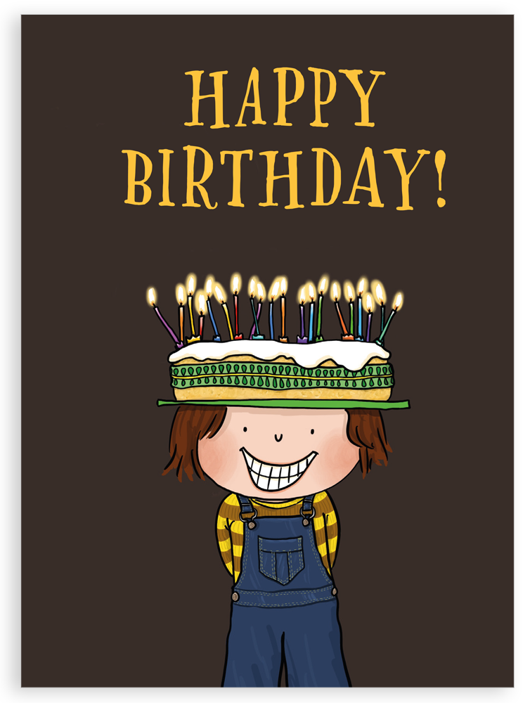 Greetings card - Happy Birthday, candles