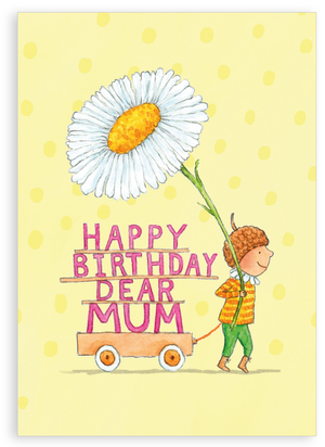 Greetings card - Happy birthday dear Mum
