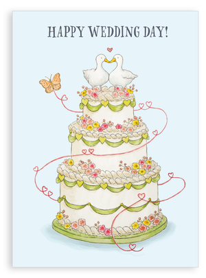 Greetings card - Happy wedding day!