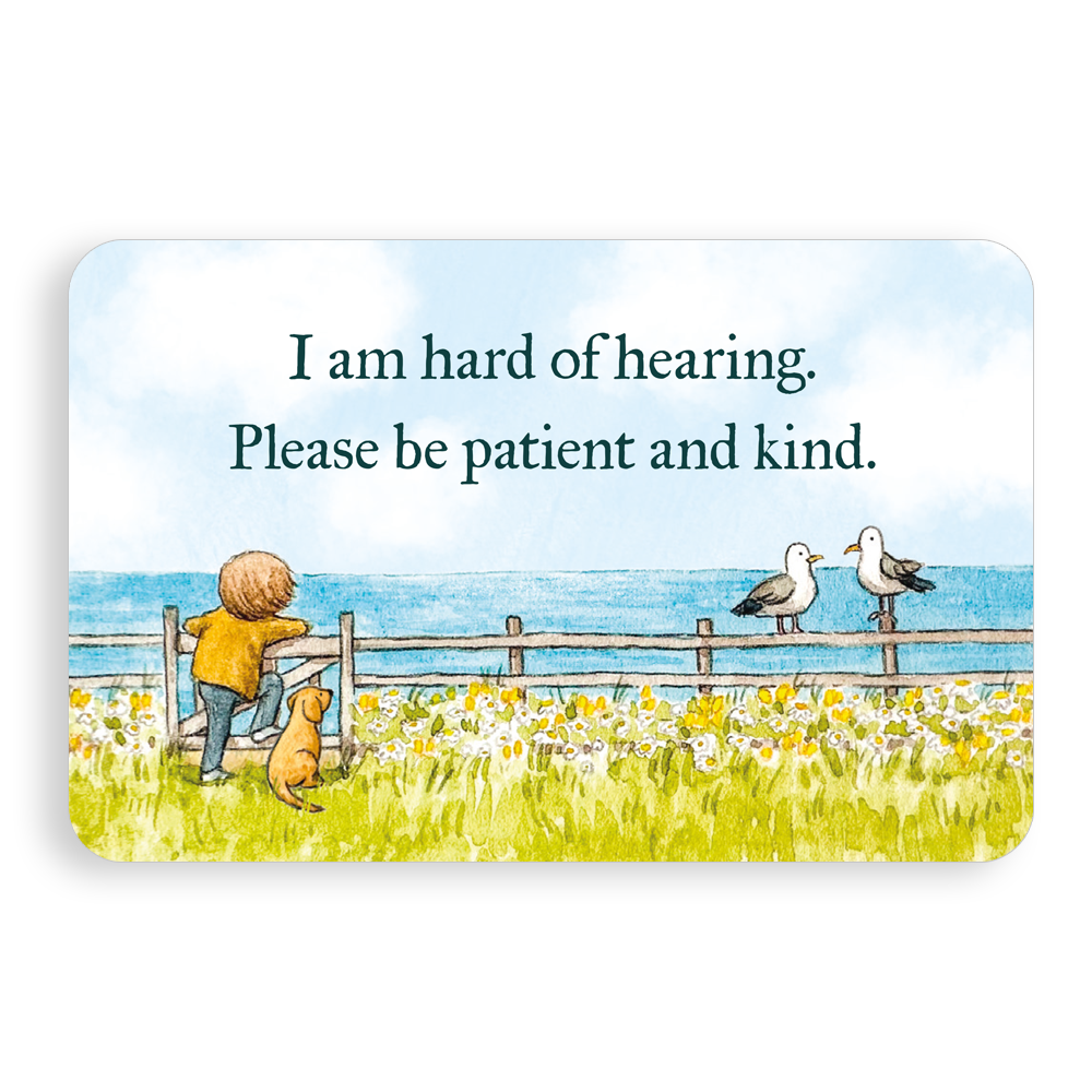 Mini support cards - Hard of hearing (pack of 5)